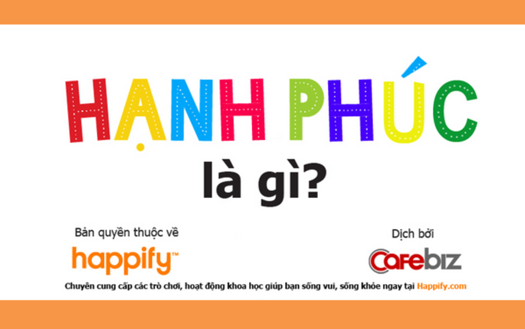 [Infographic] Hạnh phúc là gì?