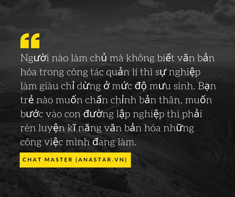 VĂN BẢN HÓA TRONG CÔNG TÁC QUẢN LÍ