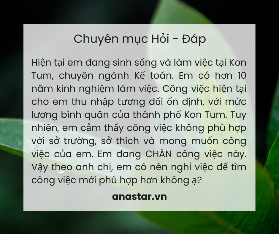 KHI CHÁN CÔNG VIỆC HIỆN TẠI?!